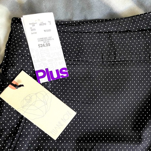 Plus Size Polka Dot Pants - Picture 2 of 2